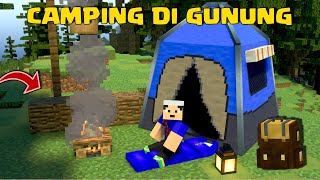 BERKEMAH DAN MENDAKI KE PUNCAK GUNUNG TINGGI DI MCPE [upl. by Benn]