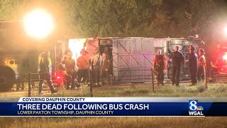 3 people killed in charter bus crash [upl. by Fagan643]