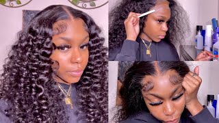 Super Detailed Beginner Friendly 5x5 HD Closure Wig Install  Styling  Klaiyi Hair [upl. by Eob]