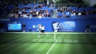 Karlovic Fires Past Hewitt At Queens Club Tuesday [upl. by Aika]