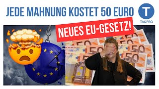 Jede Mahnung kostet 50 Euro EU plant neues Hammer Gesetz [upl. by Roehm]