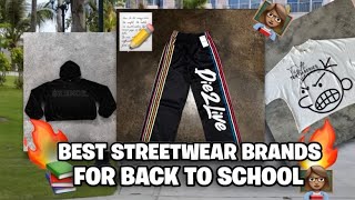 BEST STREETWEAR CLOTHING BRANDS TO BUY FROM FOR BACK TO SCHOOL 2024 [upl. by Edrei]