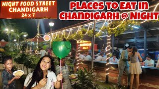 Best Places to Eat in Chandigarh  Night  Night food Street Chandigarh  Indian Street food viral [upl. by Ecyrb]