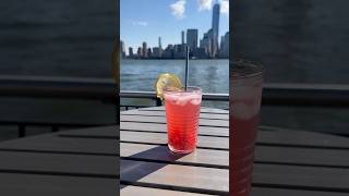 Raspberry cosmopolitan recipe with NYC skyline Scenic cooking with Parth shorts [upl. by Packston]