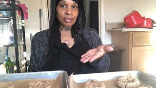 MY FIRST TIME MAKING VEGAN SNICKERDOODLE COOKIES [upl. by Ahsha]