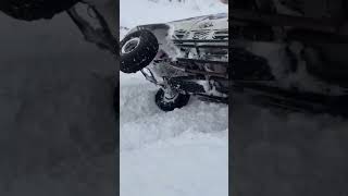 Rivo in the snow 4x4offroadjeepdriving trending [upl. by Ahseekat]