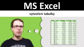 Excel jak vytvořit tabulku [upl. by Artenahs]