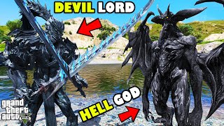 Franklin Found DEVIL LORD To Finish HELL GOD in GTA 5  SHINCHAN and CHOP [upl. by Aroc]