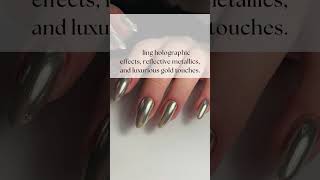 EyeCatching Metallic Accents for Stunning Nail Art  Nailovely [upl. by Mossolb]