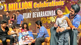 1 Million Celebrations with Vijay Devarakonda  The Family Star  SidshnuOfficial  Tamada Media [upl. by Iago]