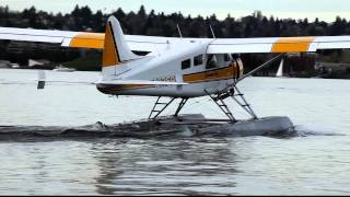 Kenmore Air DHC2 takeoff Seattle Lake Union [upl. by Brocklin226]