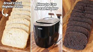 How to Use Bread Maker  Bread using 2 Types of Yeast  AGARO Fiesta Bread Maker Review [upl. by Aneleasor87]