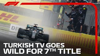 2020 Turkish Grand Prix Turkish Commentator Goes Wild For Hamiltons Seventh Title Win [upl. by Pierce325]