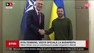 STOLTENBERG VIZITĂ OFICIALĂ LA BUDAPESTAȘtiri B1TV12 iunie 2024 [upl. by Holman]