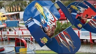 Screaming Eagle Flying Scooters Ride POV Fun Spot USA Kissimme Florida [upl. by Giliane]