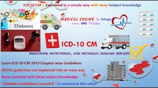 Diabetes Lecture 2 II ICD 10 Diabetes Guidelines [upl. by Avlem]