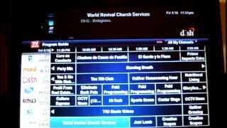 Dish Slingloaded DVR ViP 922 TV Guide [upl. by Annad]