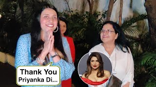 Mannara Chopra Said Thank You To Priyanka Chopra For Support Arrive With Sister Mithali And Mother [upl. by Treacy]