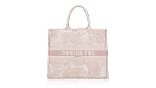 Christian Dior Toile De Jouy Dioriviera Large Book Tote Pink [upl. by Nillok435]