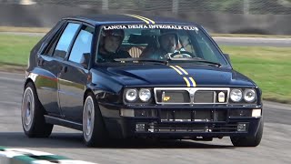 530HP Lancia Delta Integrale EVO 2 goes CRAZY in a Kartdrome  LOUD Turbo amp Wastegate Sounds [upl. by Masry238]