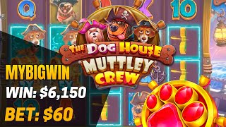 The Dog House  Muttley Crew Slot 🐶 x102 in The Dog House 💸 Big Win  6150 [upl. by Lawton109]