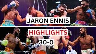 Jaron Ennis 300 Highlights amp Knockouts [upl. by Eellah891]