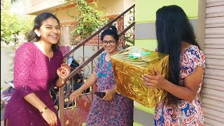 Sathakshi birthday ki gift em echano thelusa🎁🤫 [upl. by Ian]