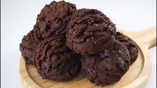 The Ultimate Double Chocolate Chip Cookie EASY RECIPE [upl. by Enerod]