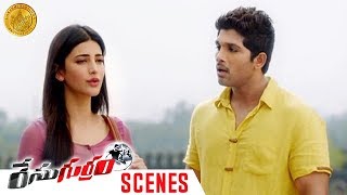 Shruti Haasan Reveals Funny Facts about Prakash Raj  Allu Arjun Race Gurram Movie Scenes  Thaman S [upl. by Halden370]