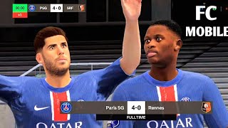 PARIS 40 RENNES FULLTIME FC MOBILE 2025 subscribe fc24 football [upl. by Jillane]