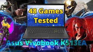 Asus Vivobook K513  48 Games Tested i51135G7 Iris Xe [upl. by Meredithe]