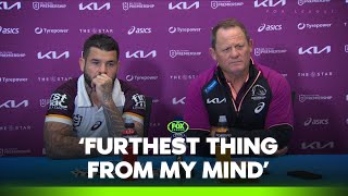 Brisbane Broncos unable to make finals  Brisbane Press Conference  Fox League [upl. by Ellasal409]