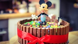 Myszka Minnie Tort Kit Kat MampMs Skittles Nutella Urodzinowy TORT Birthday cake [upl. by Savill452]