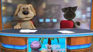 Talking Tom amp Ben news chair spinning contest [upl. by Margalit]