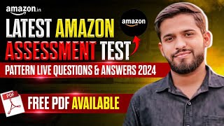 Amazon Assessment Test 2024 Latest Questions amp Answers  Free PDF Download [upl. by Moffit635]