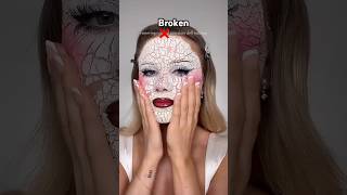 Removing Broken 💔 Porcelain Doll Makeup makeup sfx dollmakeup makeupremoval removal shorts [upl. by Bobker]