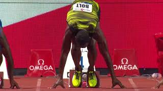 Usain Bolt wins his last 100m Diamond League Race  Monaco 2017 1080p [upl. by Alrahs]