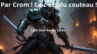 Un couteau qui ne fait pas dans la dentelle  Cold Steel Recon Tanto [upl. by Eiznekcm]