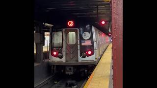 ⁴ᴷ MTA NYCT BMT Nassau Street Line 20002002 Kawasaki R143 J Train Leaving Essex Street shorts [upl. by Suoirrad]