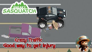 Sneaky Sasquatch  Good Way to get Injury Crazy Traffic Update [upl. by Yokoyama]