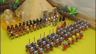 ROMAINS vs EGYPTIENS  La bataille dActium  Stop motion Playmobil [upl. by Bouzoun]