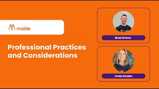 Webinar Recording Professional Practices and Considerations [upl. by Grubb639]