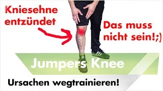 2 Übungen bei Jumpers Knee  Schmerzen unterhalb der Kniescheibe [upl. by Irrehs]