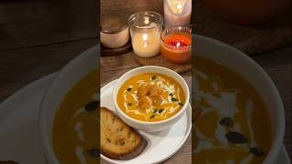 Let’s make butternut squash soup with shrimp ☺️🦐 soup souprecipe recipe [upl. by Chloris949]