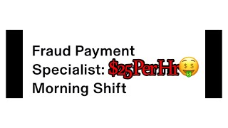 25 Per Hr Payment Specialist Remote Work [upl. by Susumu]