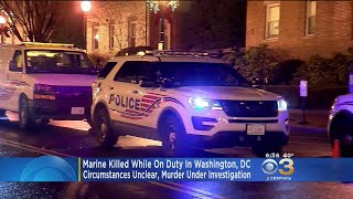 OnDuty US Marine Shot Killed Inside Washington Barracks [upl. by Nosirrag]