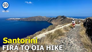 Santorini Caldera Hike  Fira to Oia  Watch Before You Go [upl. by Akeryt]