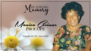 Celebrating the Life of Monica Corinne Procope [upl. by Dolly]