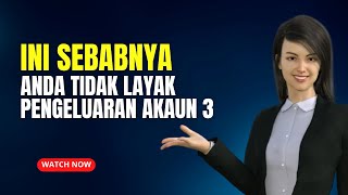 INI SEBABNYA ANDA TIDAK LAYAK PENGELUARAN AKAUN 3 KWSP [upl. by Nivlen]