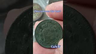 Coin Collecting España Spain 1879 5 Centimos coin collection [upl. by Filmore15]